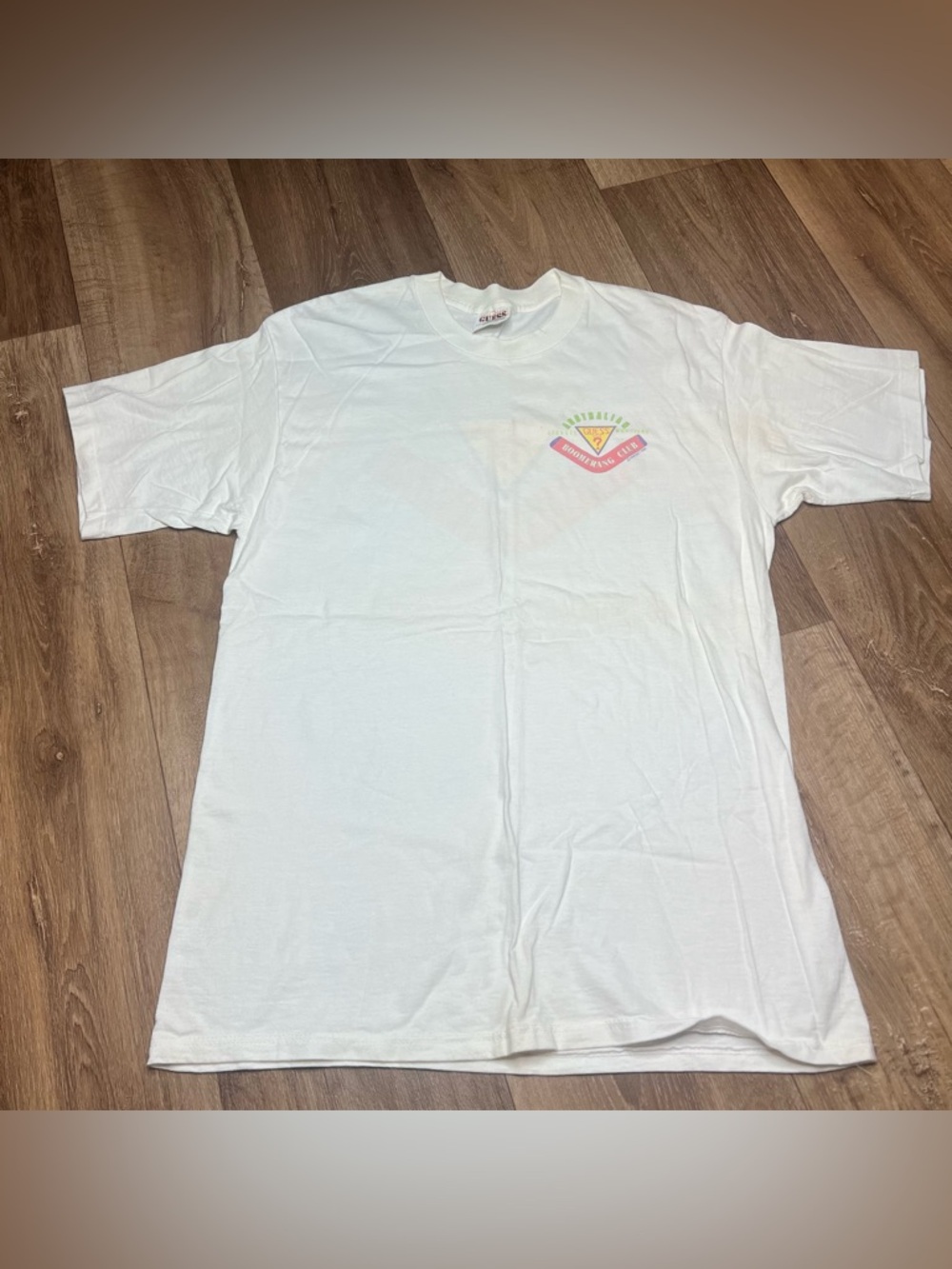 Vintage 90s Guess Boomerang Club Graphic T-Shirt Men’s One size Made in USA